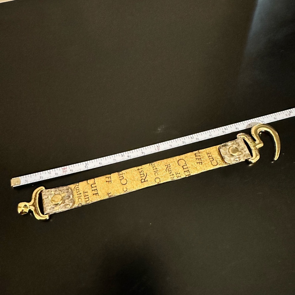 Rustic Cuff Cream Python Hook - image 2